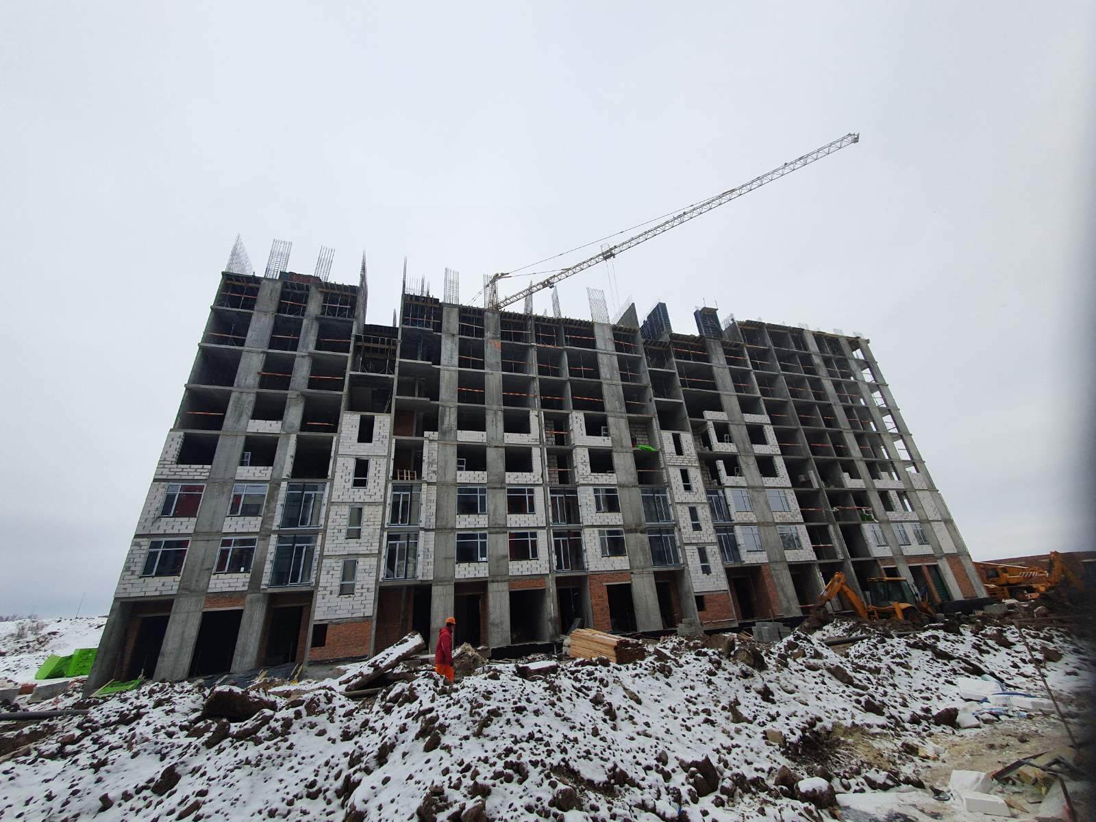 Хід будівництва ЖК Оптимісто, 25.01.2022 - фото звіт